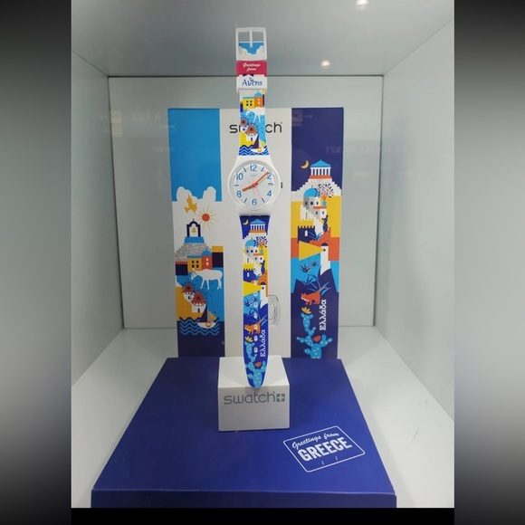 Swatch watch "It's all Greek to me" from Athens NIB - Picture 4 of 5